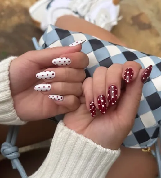 Red and White Polka Mix